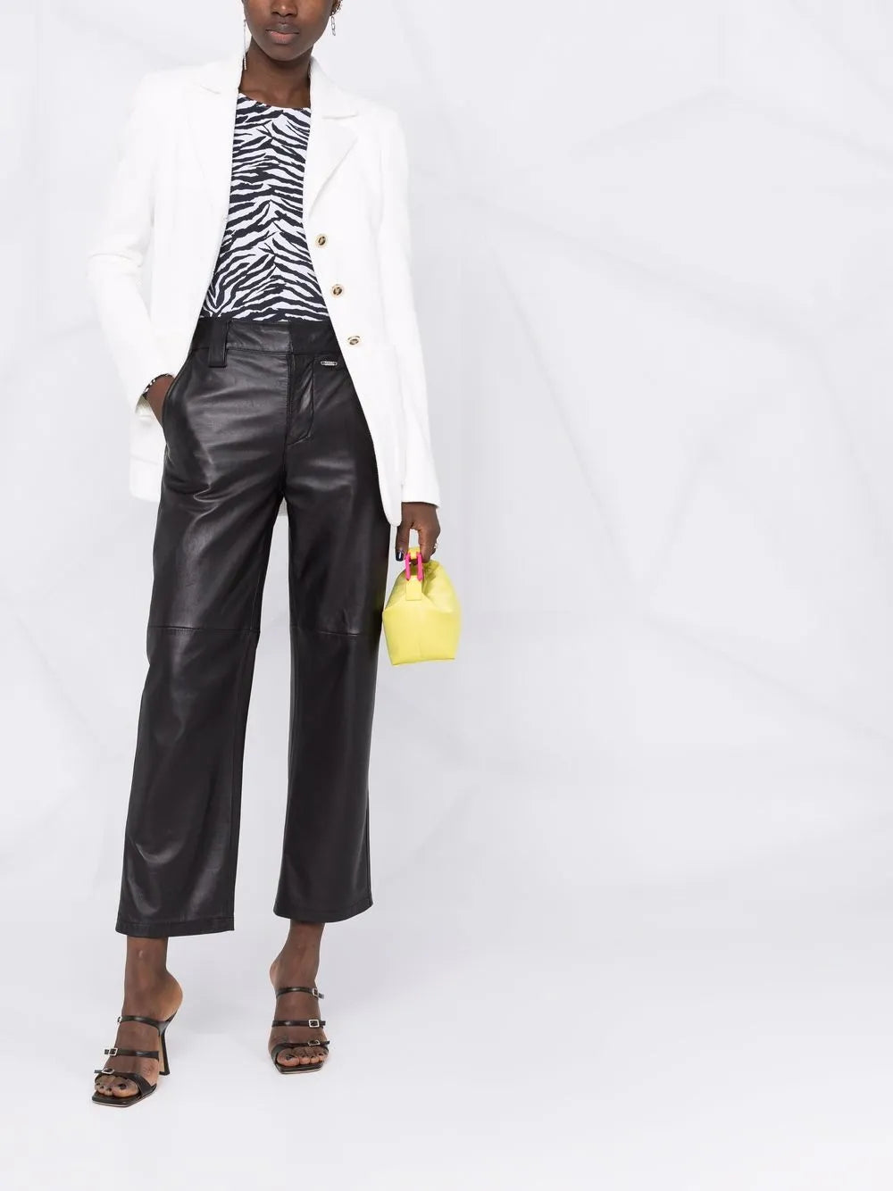 Single-Breasted Cotton Blazer
