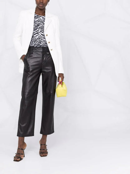 Single-Breasted Cotton Blazer