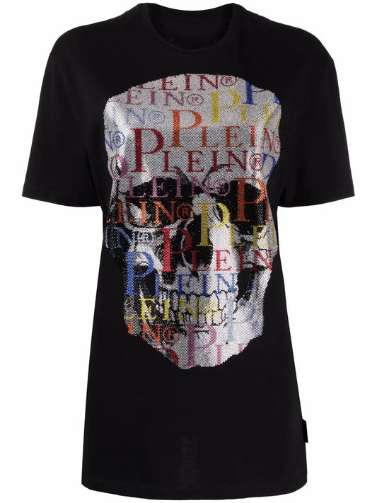 Skull-Print Short-Sleeve T-Shirt