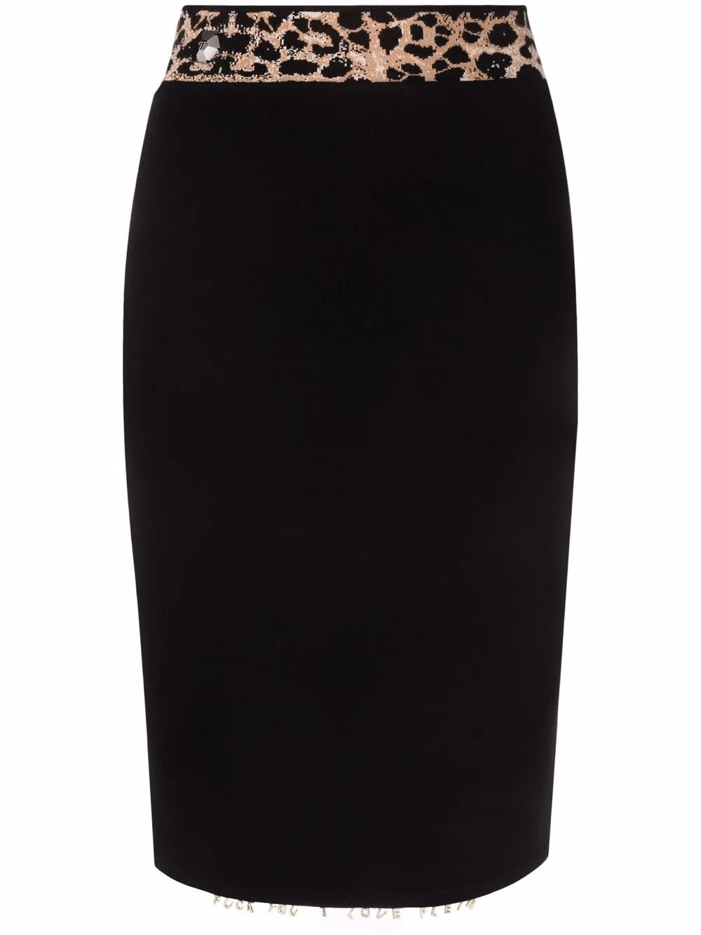 Leopard Print Waistband Skirt