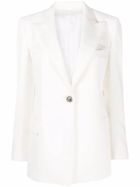 Embellished Single-Breasted Blazer