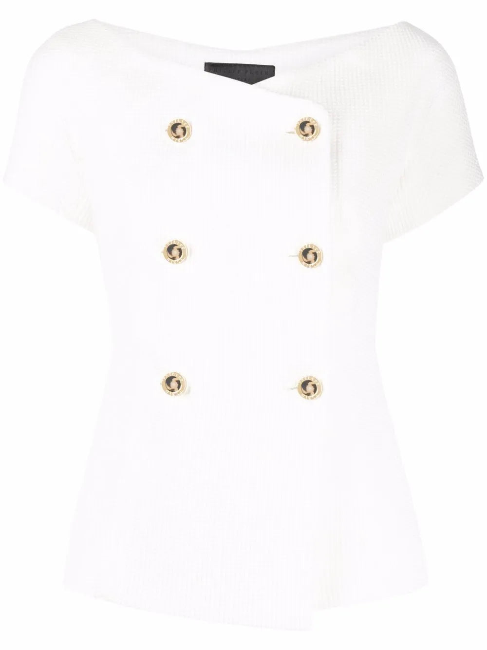 Double-Breasted Short-Sleeve Blazer