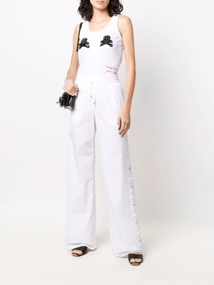 Skull-Appliqué Tank Top