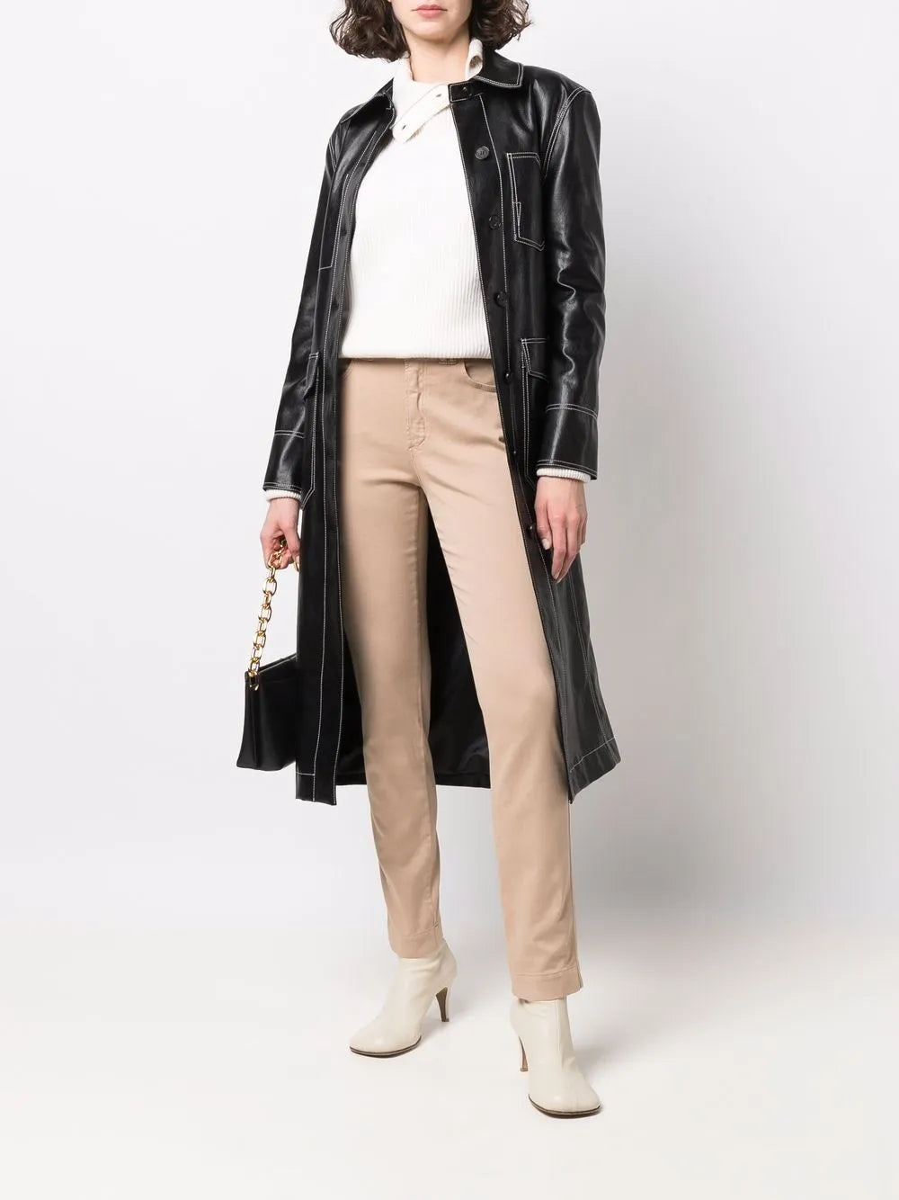 Slim-Cut Straight-Leg Trousers