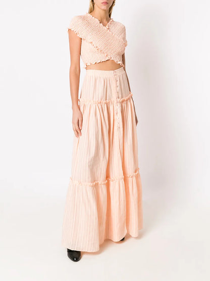 Saia Tiered Maxi Skirt