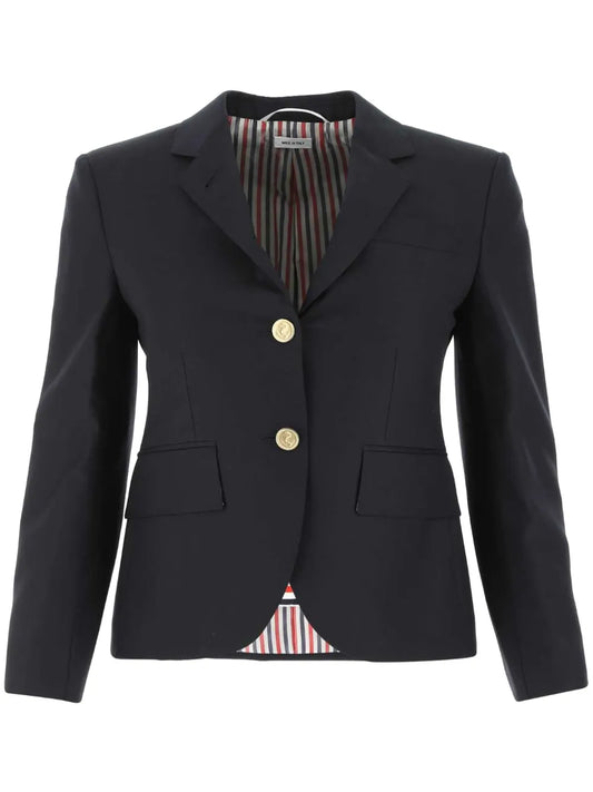 Cropped Single-Breasted Blazer