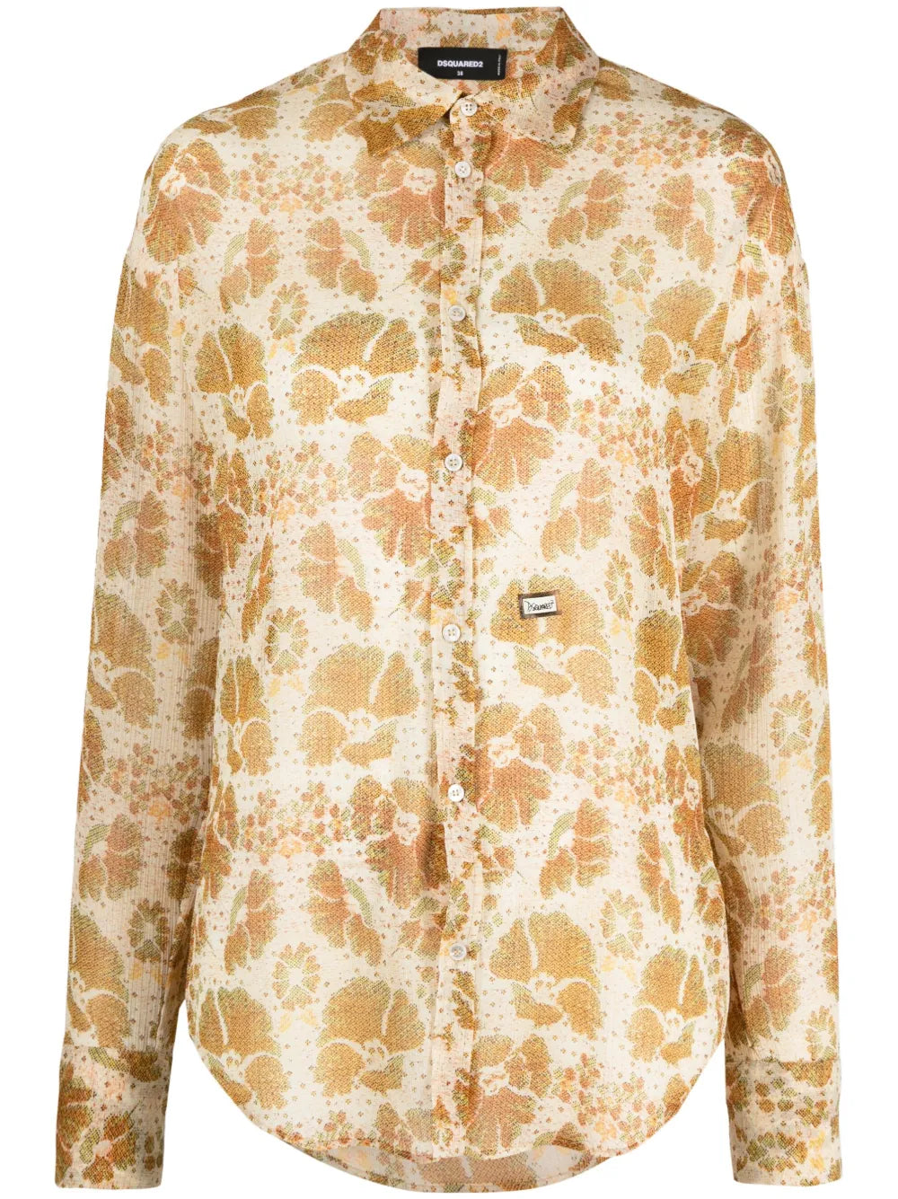 Woven Floral Jacquard Shirt