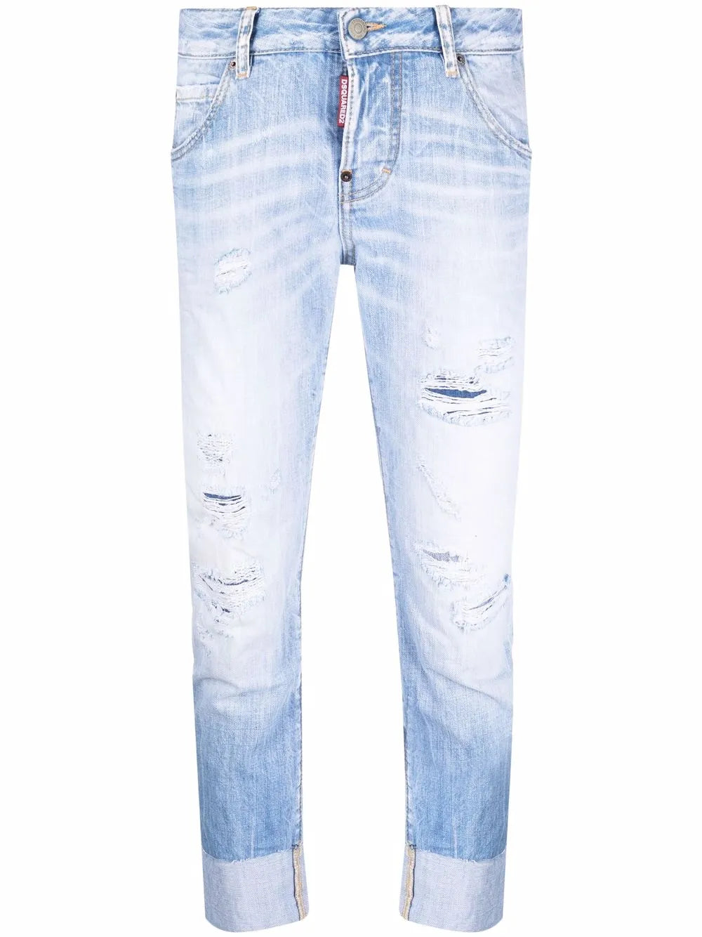 Distressed Cropped Jeans