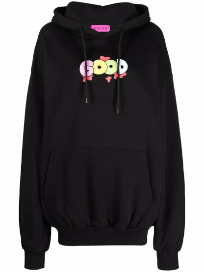 Oversized Logo-Print Hoodie