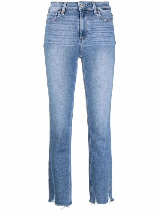 Mid-Rise Straight-Leg Jeans