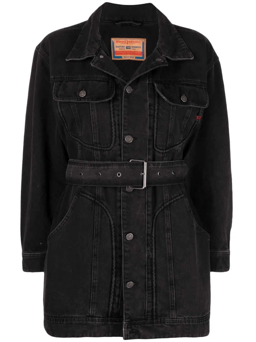 De-Flaminia Belted Denim Jacket