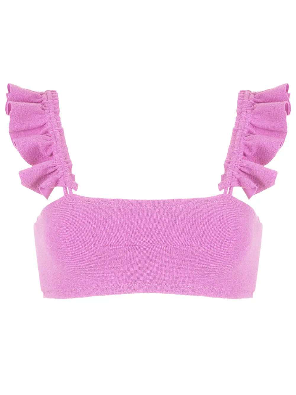 Zarbo Ruffle-Embellished Bikini Top