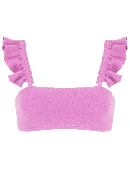 Zarbo Ruffle-Embellished Bikini Top