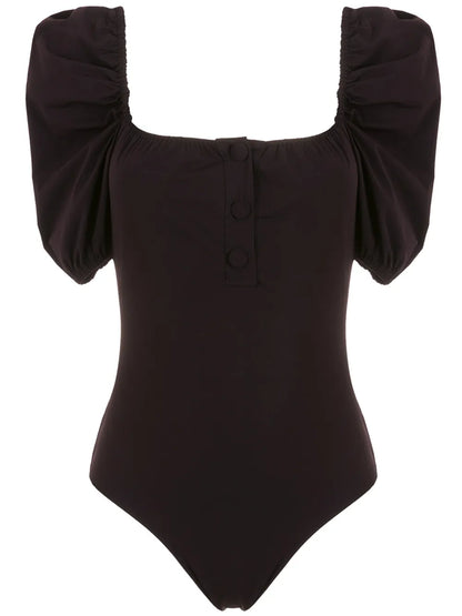 Puff Sleeve Swimsuit