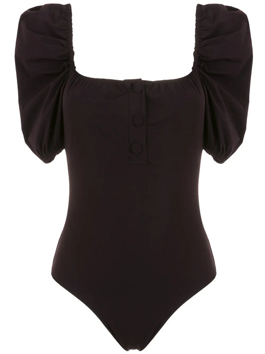 Puff Sleeve Swimsuit