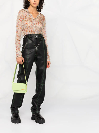 Silk Floral-Print Shirt