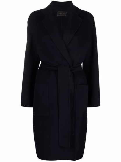 Belted Single-Breasted Coat
