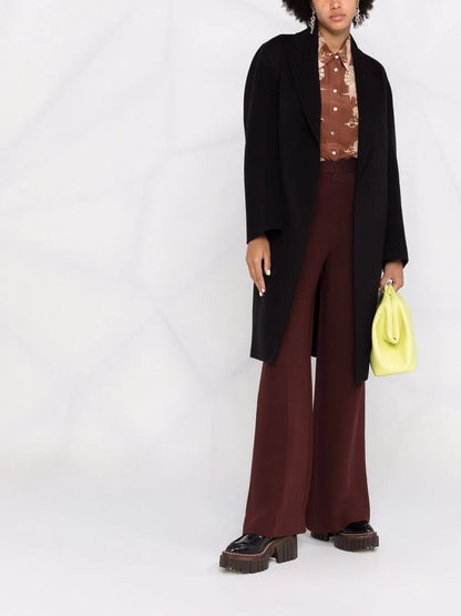 Belted Single-Breasted Coat