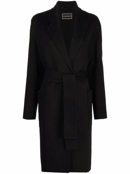 Belted Single-Breasted Coat