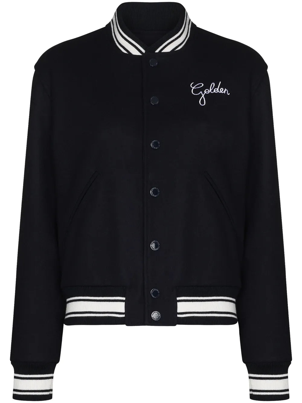 Embroidered-Logo Bomber Jacket