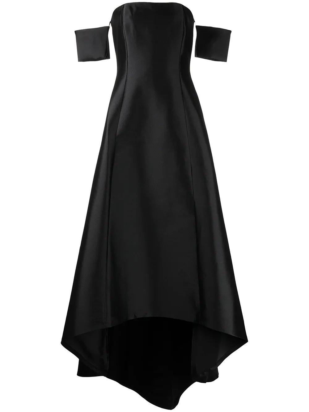 Agyness Hi-Lo Strapless Gown