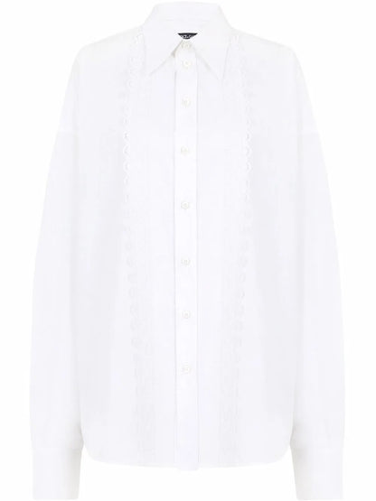Broderie-Anglaise Cotton Shirt