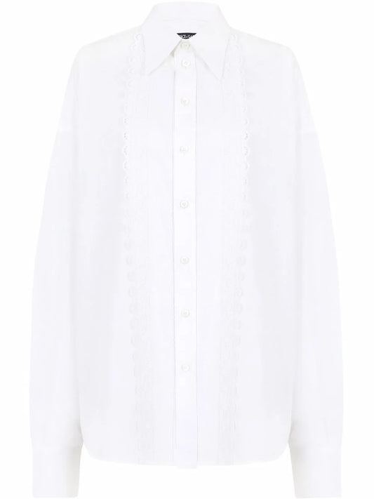 Broderie-Anglaise Cotton Shirt