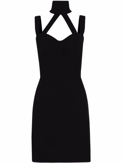 Halterneck Sable Minidress