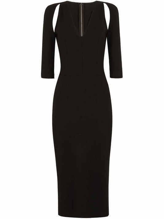 Cut-Out Midi Dress