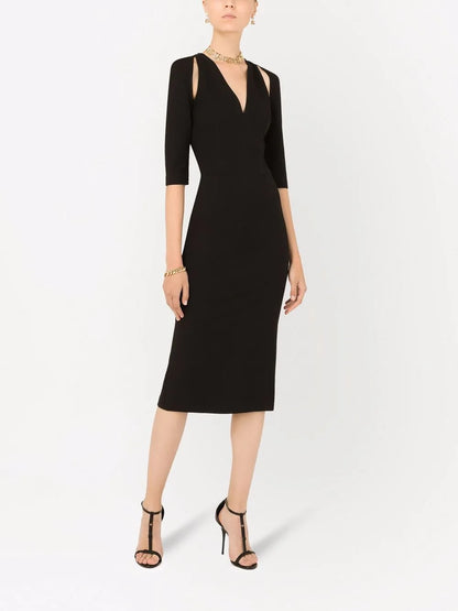 Cut-Out Midi Dress