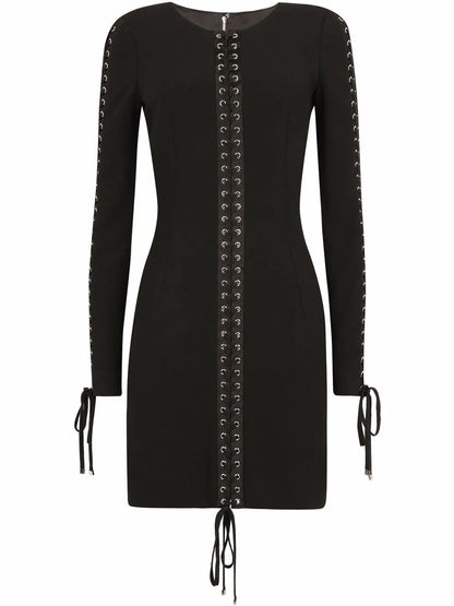 Eyelet-Detail Minidress