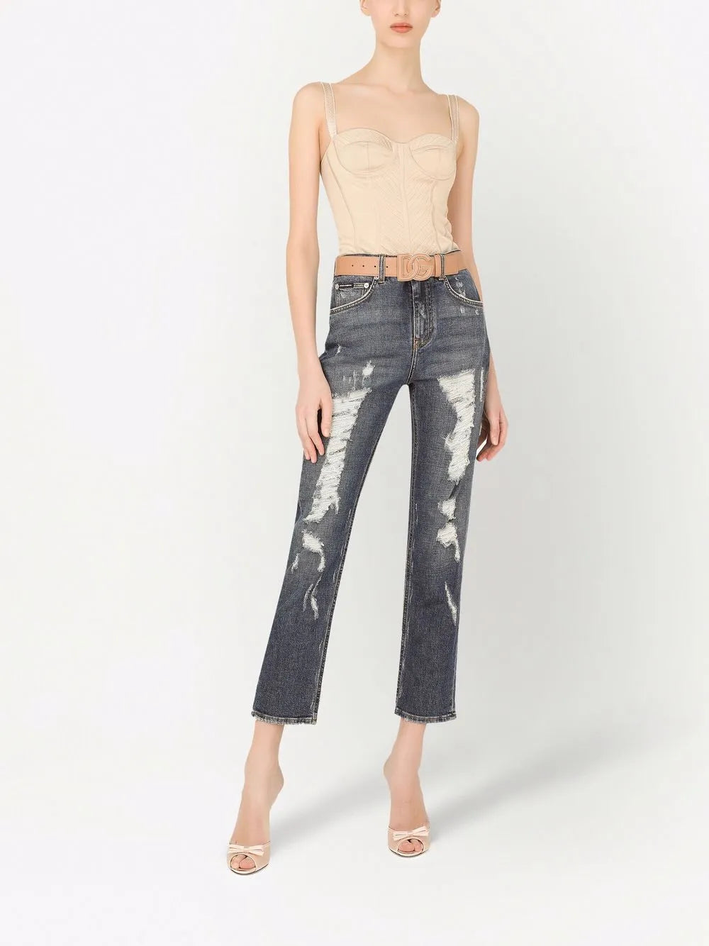 Distressed Boyfriend Jeans