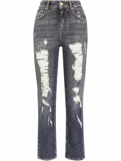 Distressed Boyfriend Jeans
