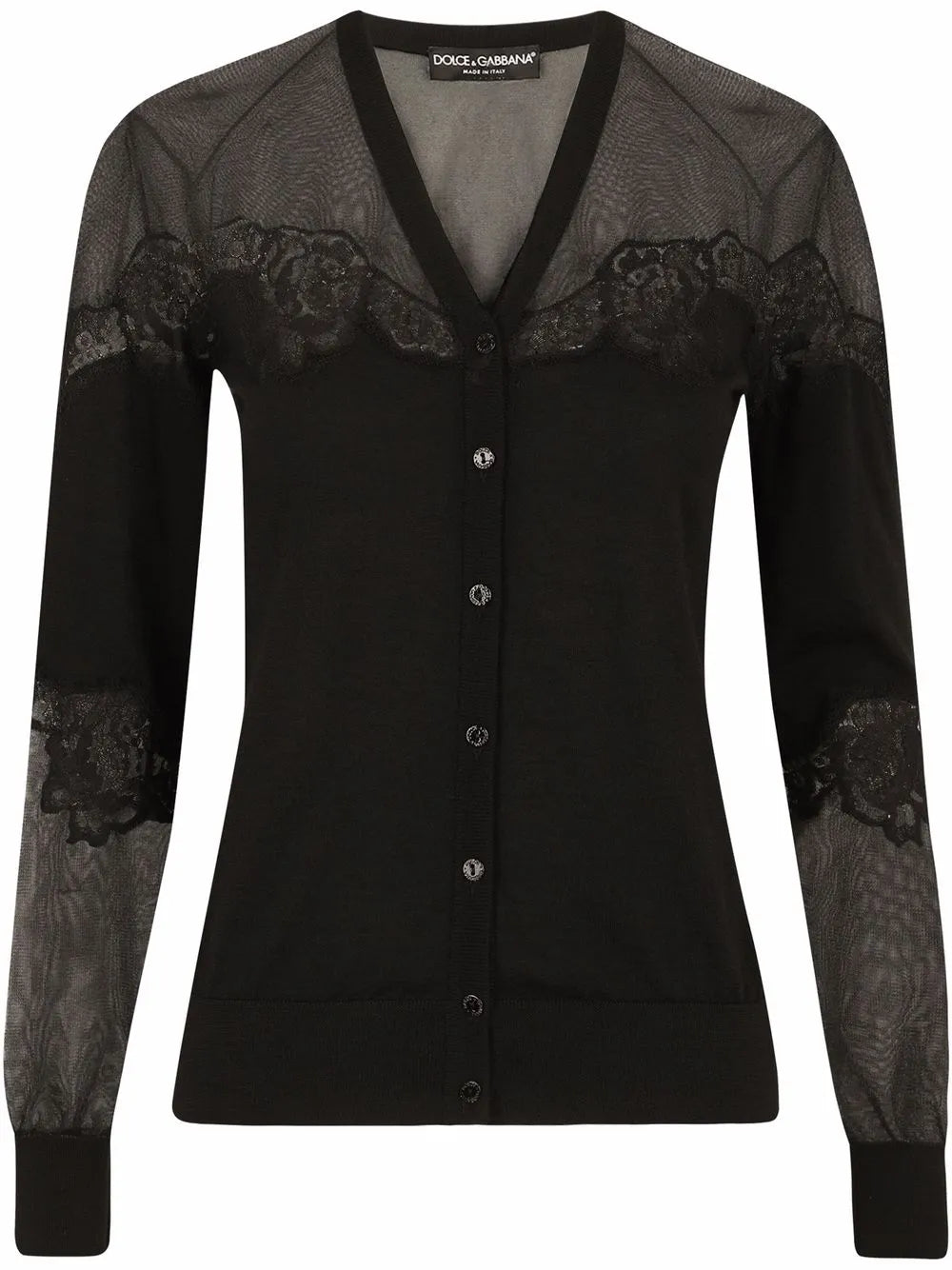 Lace-Trim Cardigan