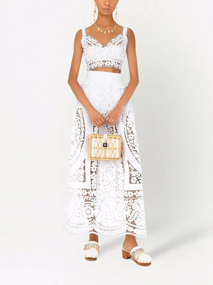 Broderie-Anglaise Crop Top