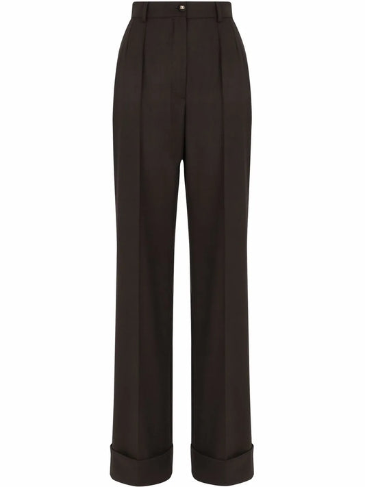 Wool Palazzo Trousers