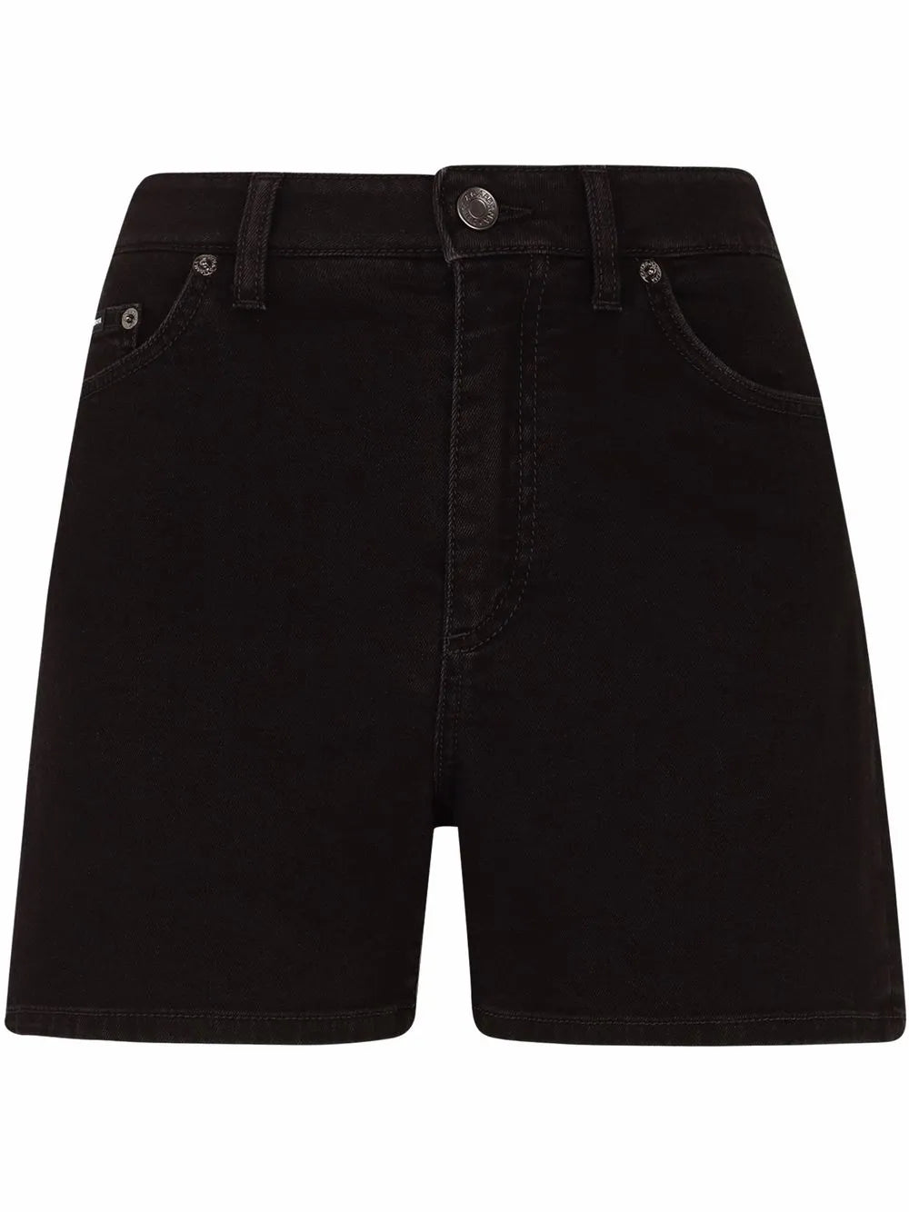 High-Waist Denim Shorts