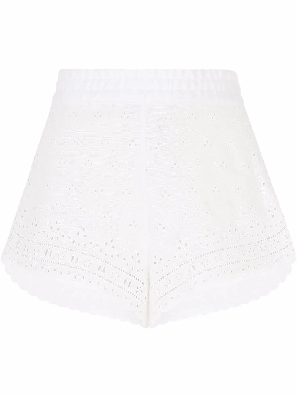 Embroidered Linen Shorts