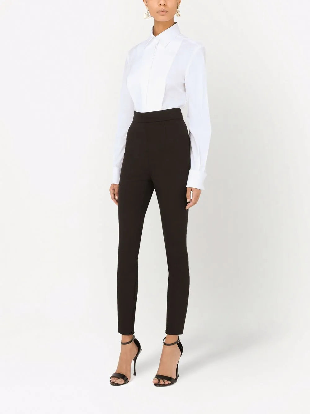 Stretch-Poplin Tuxedo Shirt