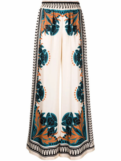 Placée Placed-Print Palazzo Trousers