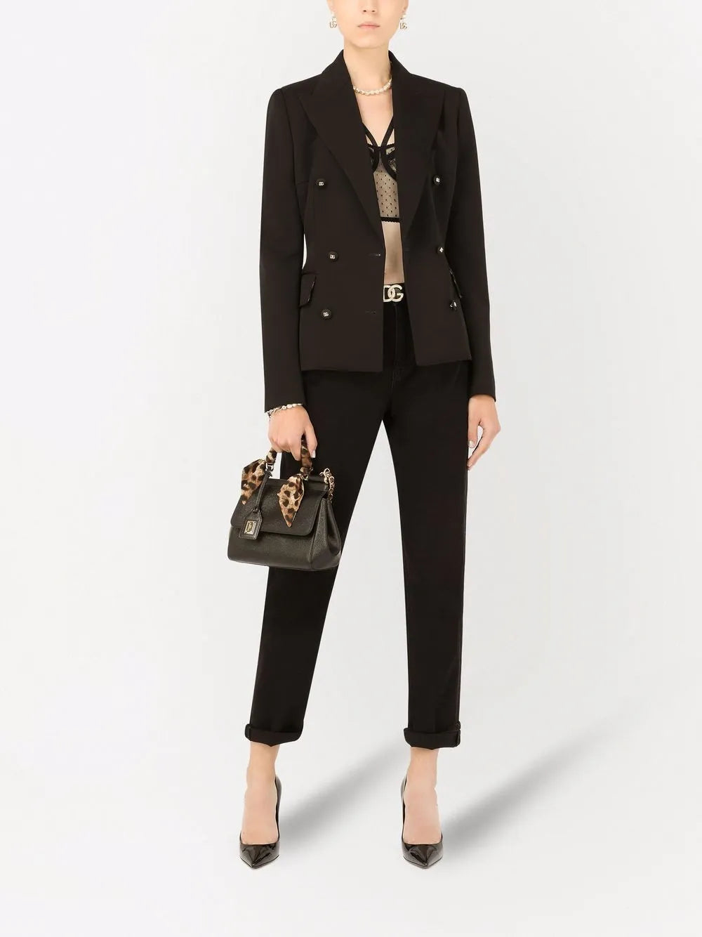 Dolce Double-Breasted Wool Blazer