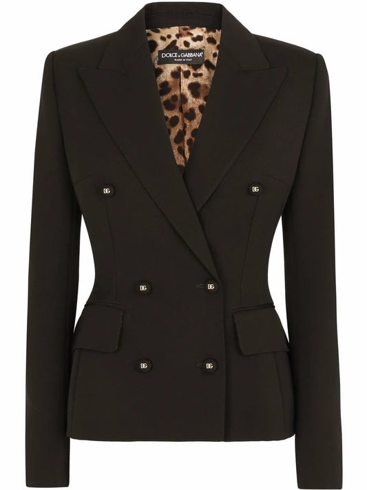 Dolce Double-Breasted Wool Blazer