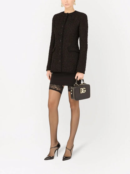 Single-Breasted Tweed Jacket