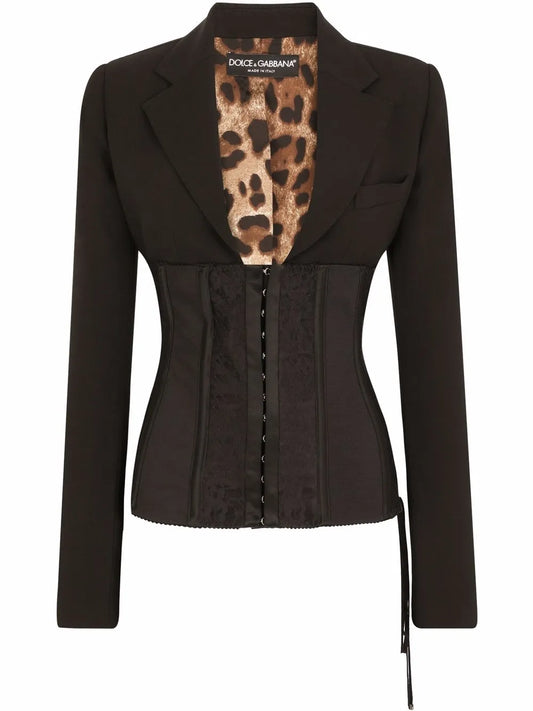 Lace-Up Bustier Jacket