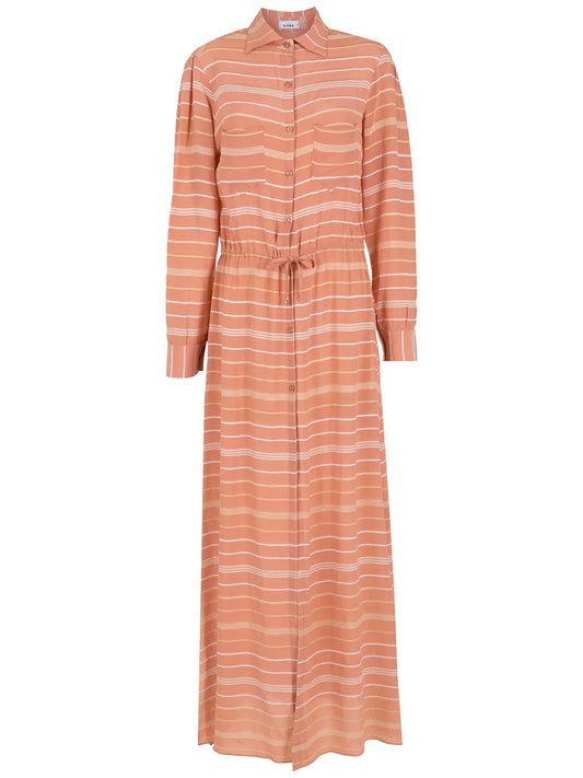 Striped Silk Dress