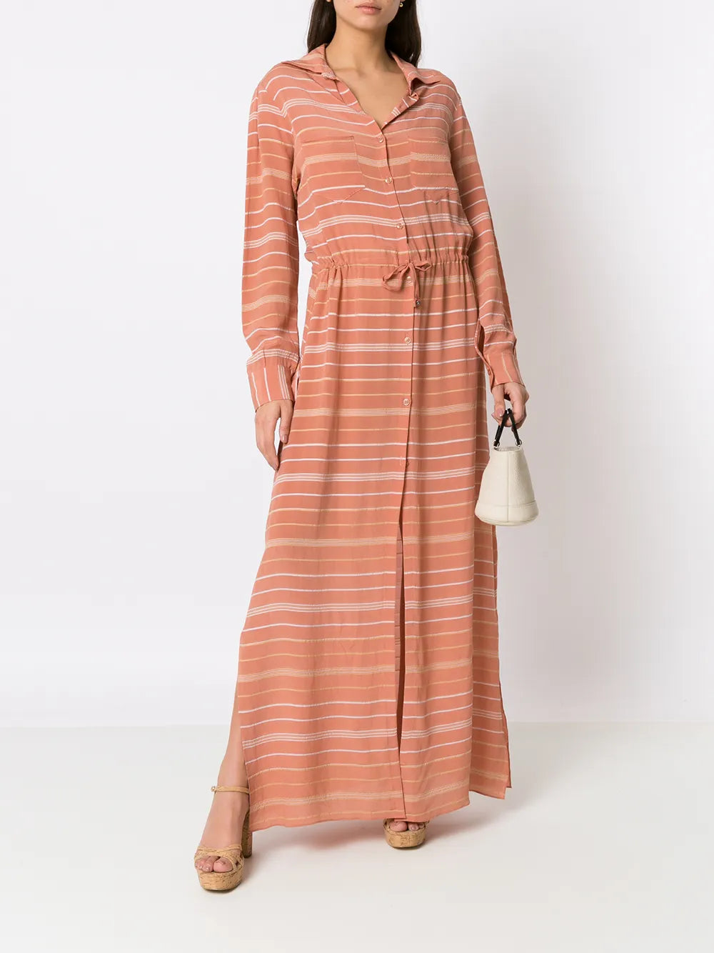 Striped Silk Dress