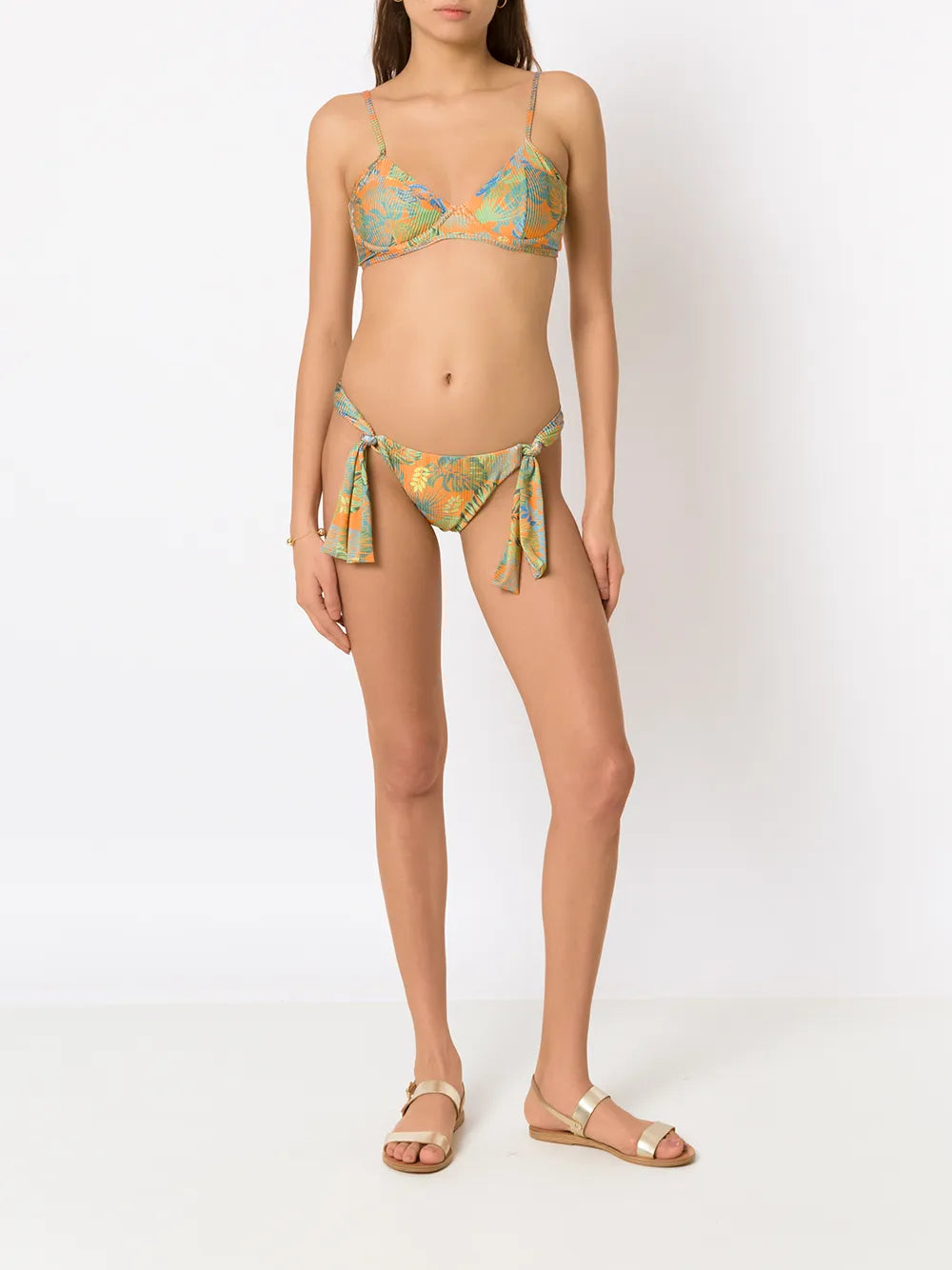 Palm Leaf Print Bikini