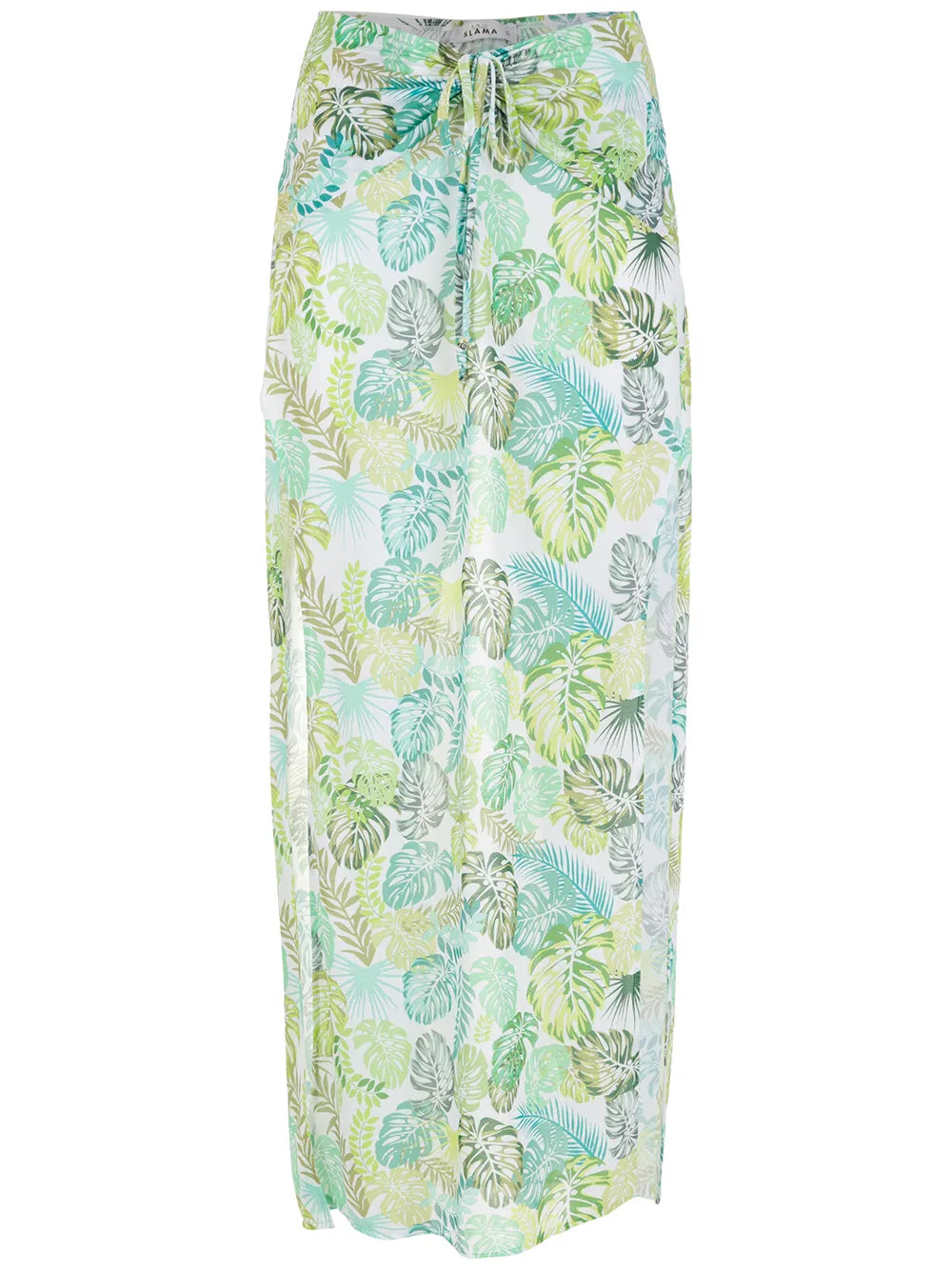 Palm Leaf Print Skirt
