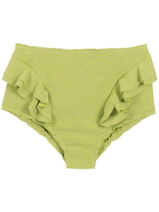 Ruffle-Trimmed High-Rise Bikini Bottoms