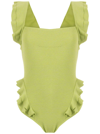 Ruffle-Trimmed Swimsuit